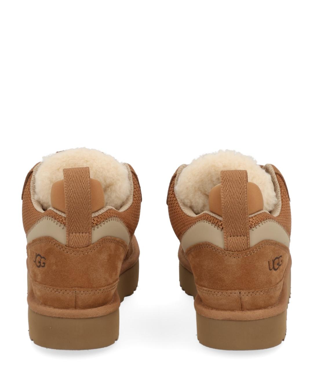 UGG AUSTRALIA Коричневые замшевые кроссовки, фото 4