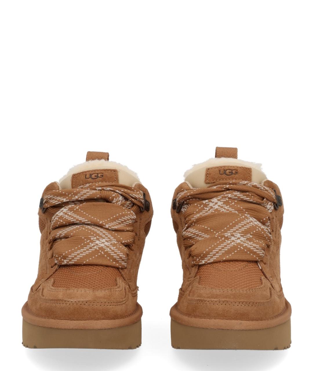 UGG AUSTRALIA Коричневые замшевые кроссовки, фото 3