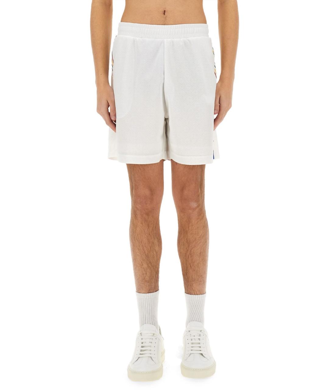 CASABLANCA Белые полиэстеровые шорты, фото 2