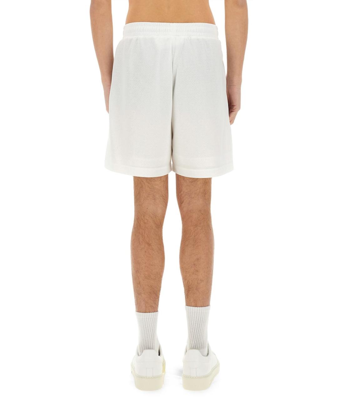 CASABLANCA Белые полиэстеровые шорты, фото 5