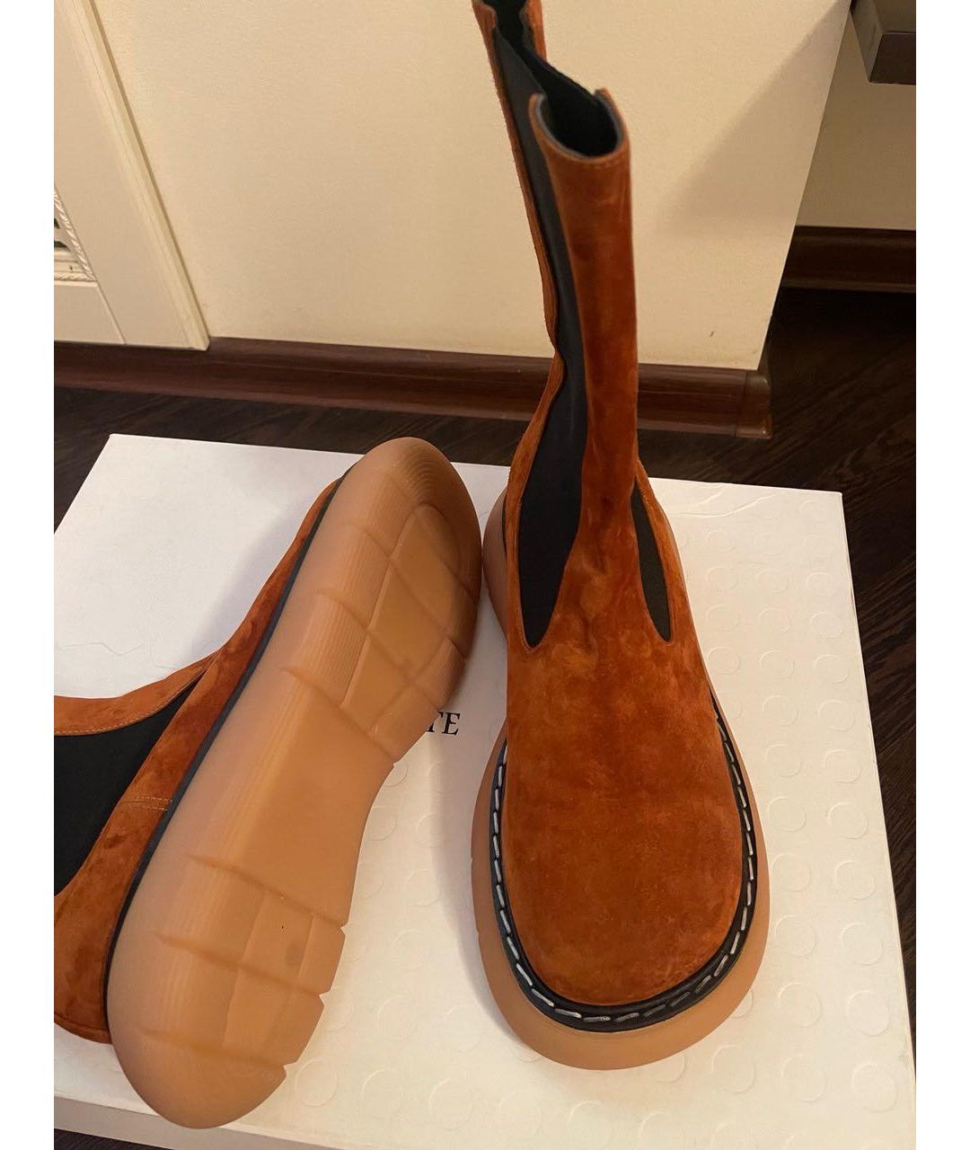 KHAITE Коричневые замшевые ботинки, фото 3