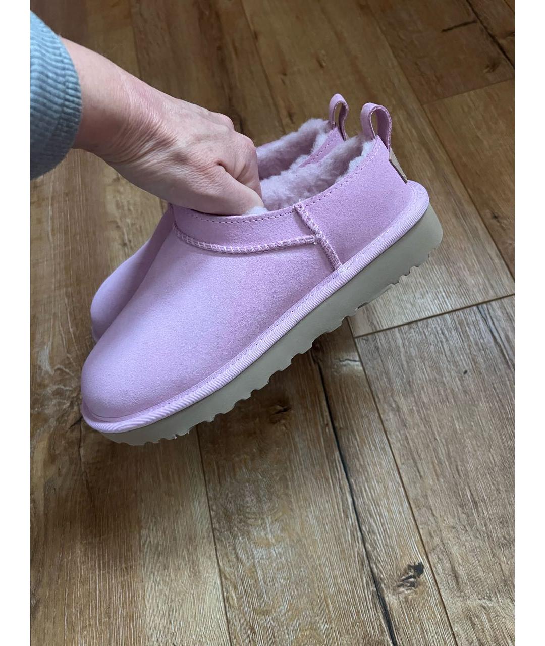 UGG AUSTRALIA Розовые замшевые сабо, фото 5