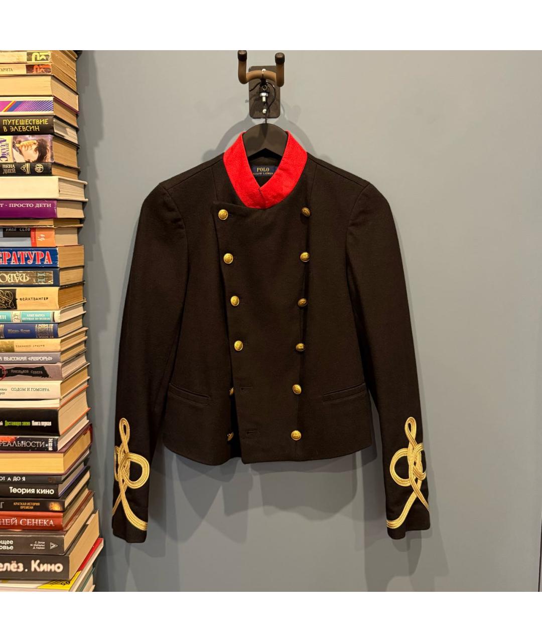 POLO RALPH LAUREN Черный хлопковый жакет/пиджак, фото 2