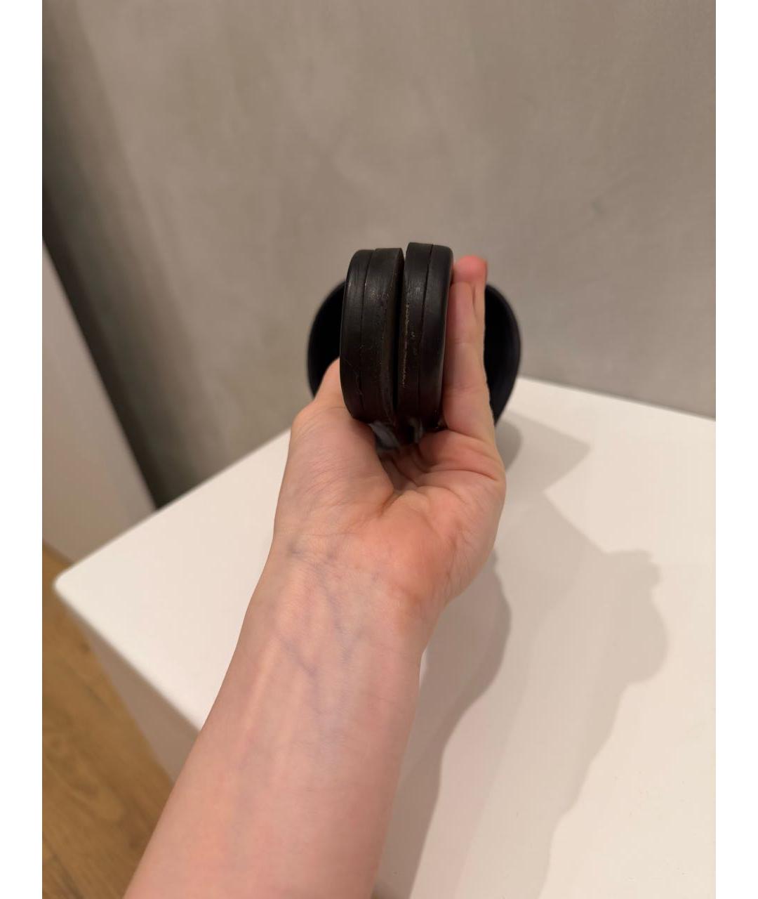 CHRISTIAN DIOR Черные текстильные шлепанцы, фото 8