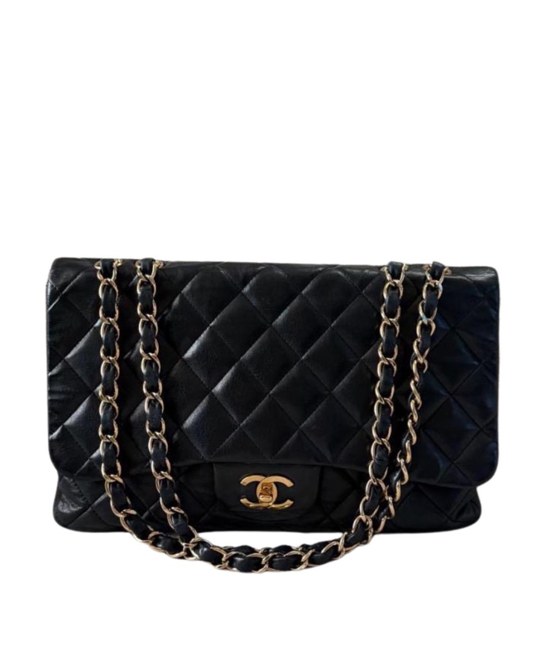 CHANEL Черная кожаная сумка через плечо, фото 1
