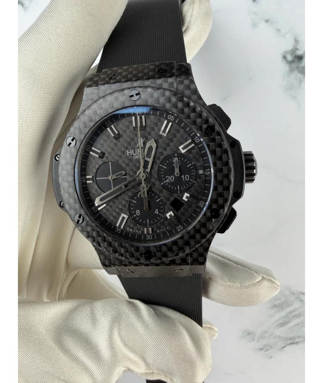 HUBLOT Черные карбоновые часы, фото 2