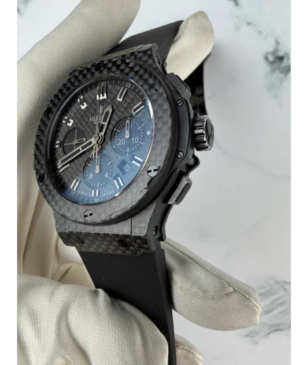 HUBLOT Черные карбоновые часы, фото 3