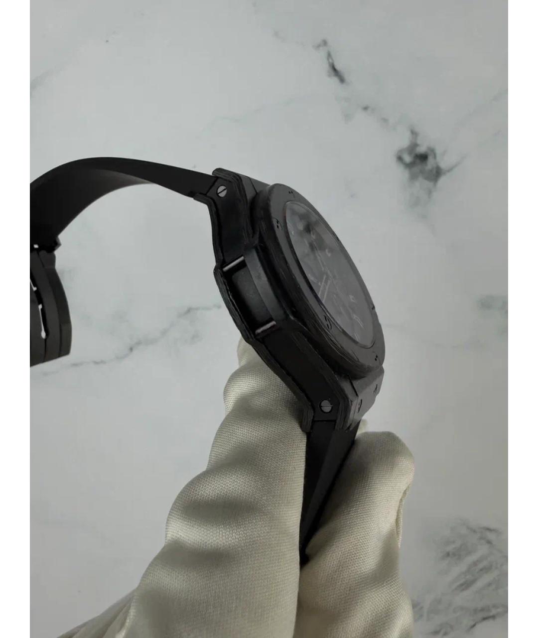 HUBLOT Черные карбоновые часы, фото 6