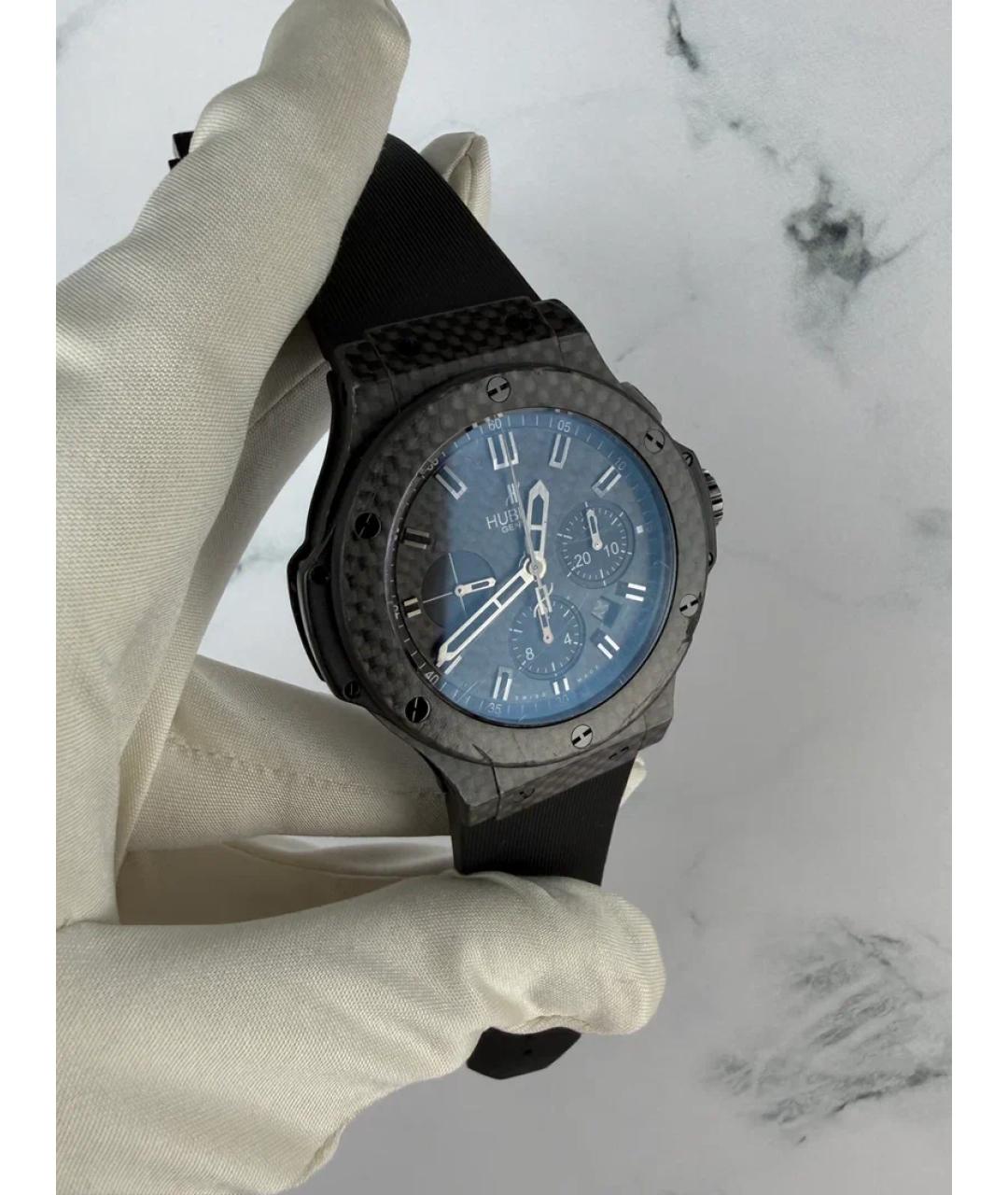 HUBLOT Черные карбоновые часы, фото 4