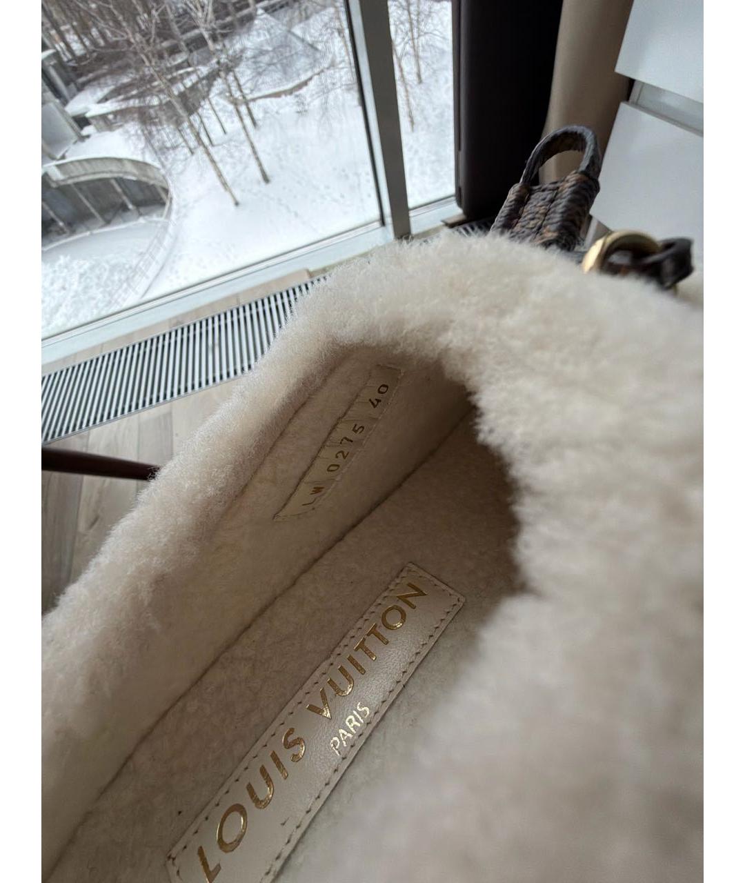 LOUIS VUITTON Коричневые кожаные лоферы, фото 5