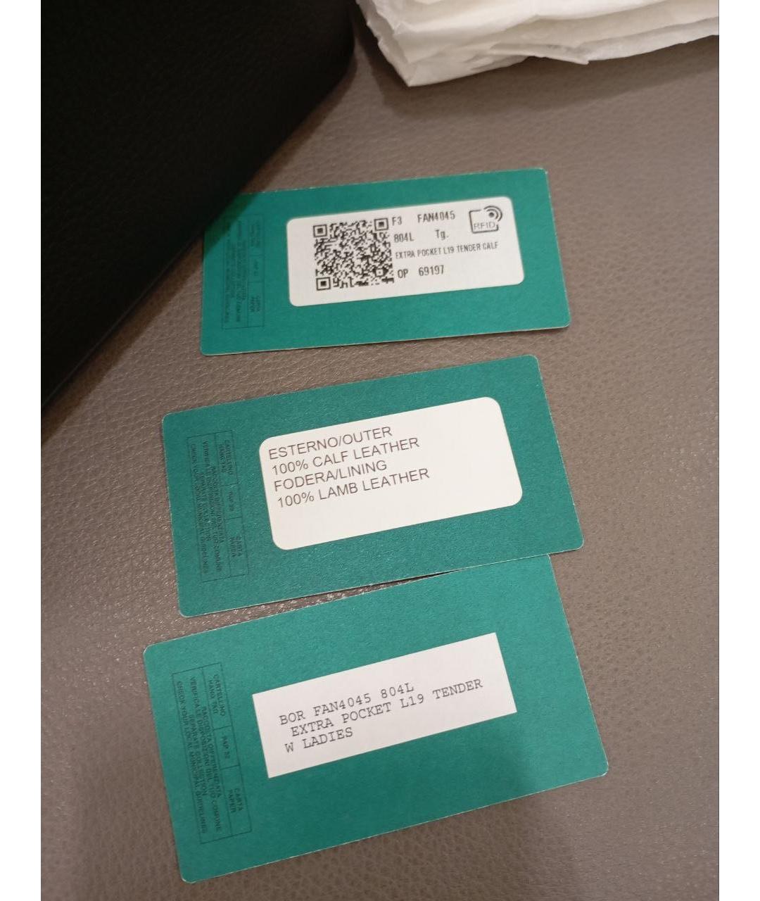 LORO PIANA Черная кожаная сумка через плечо, фото 6