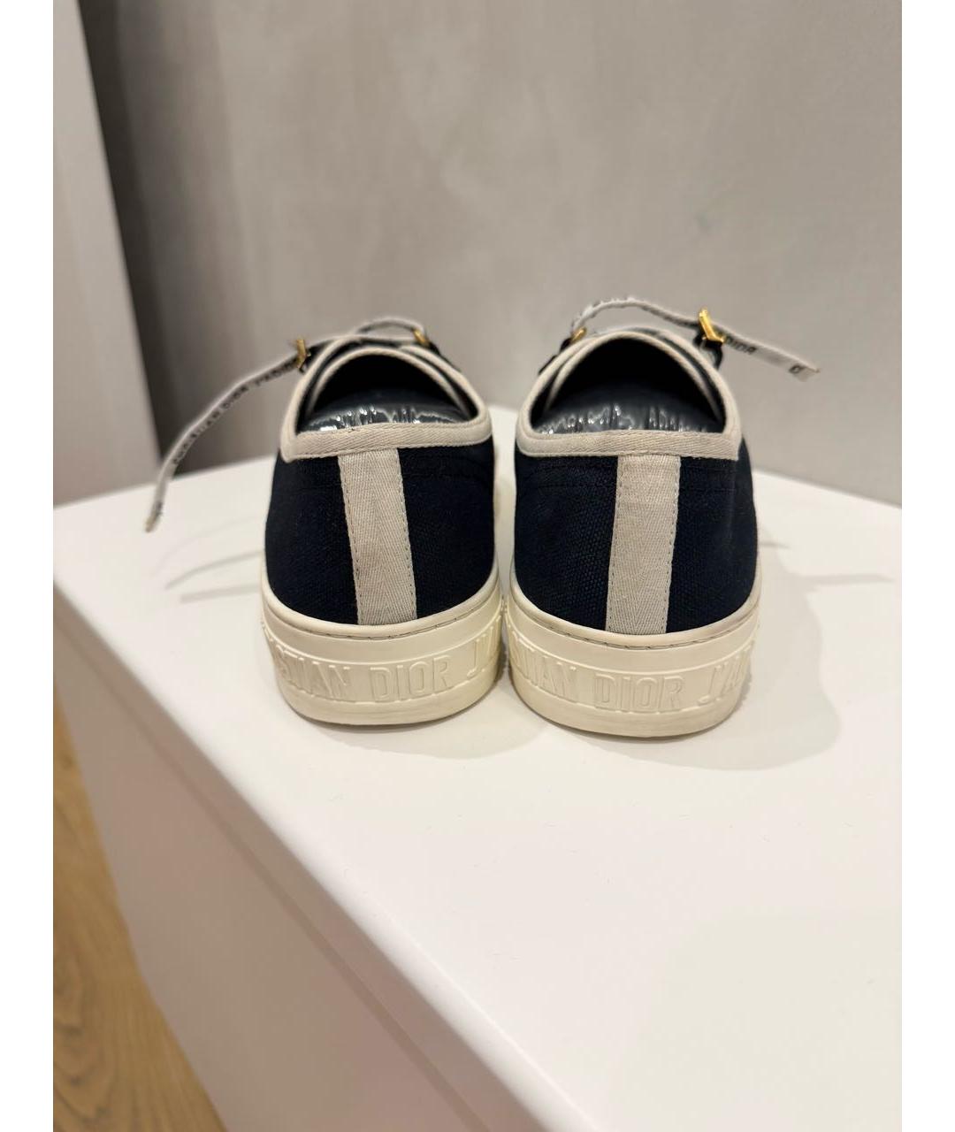 CHRISTIAN DIOR Черные текстильные кеды, фото 8