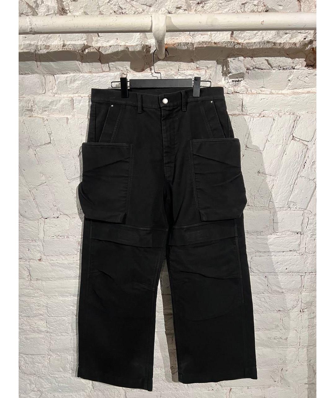 RICK OWENS Черные повседневные брюки, фото 3