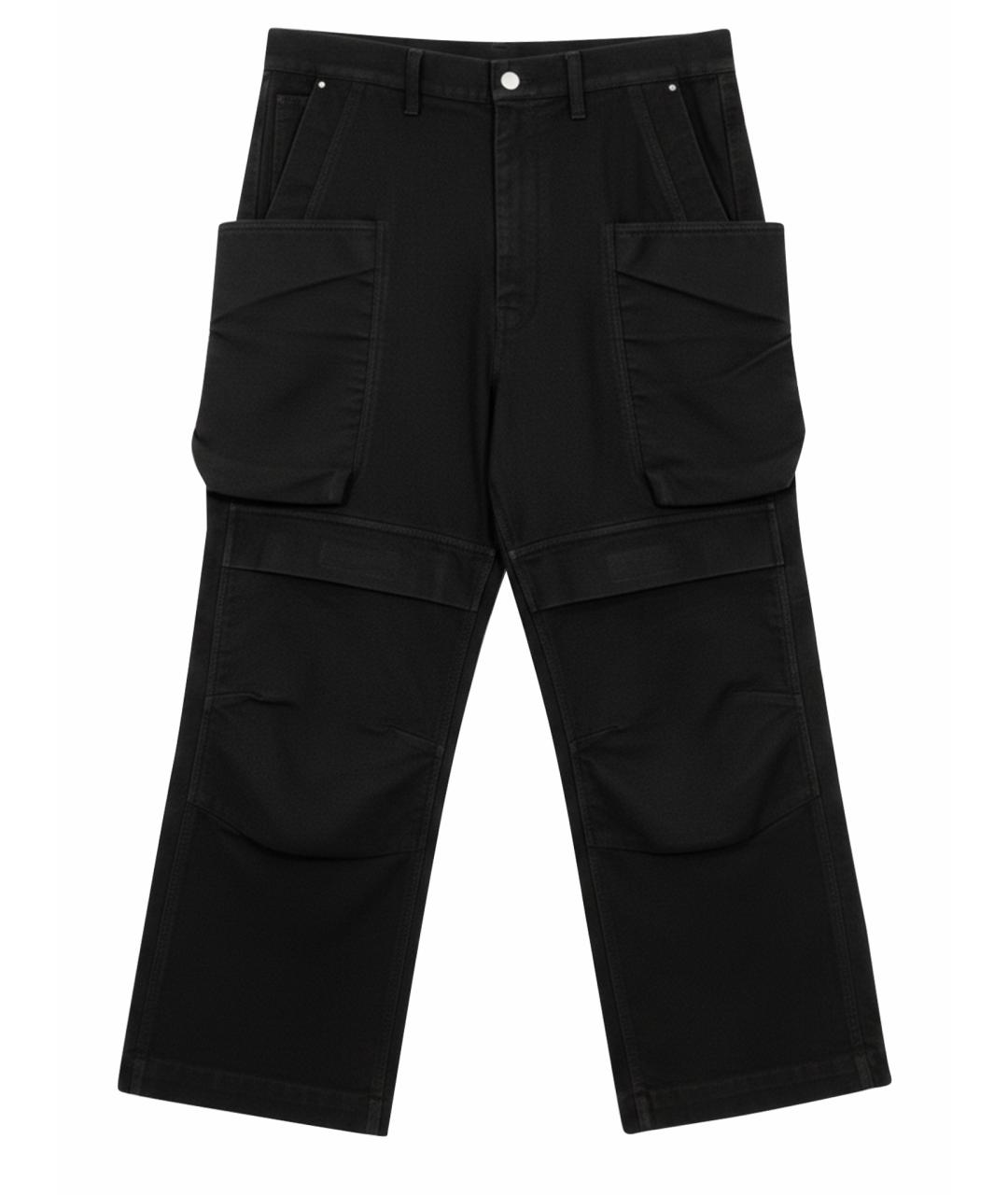 RICK OWENS Черные повседневные брюки, фото 1