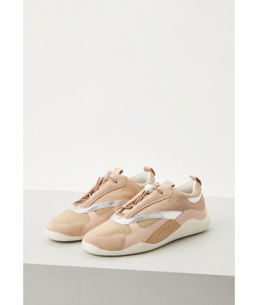 VIC MATIE Розовые кожаные кеды, фото 2