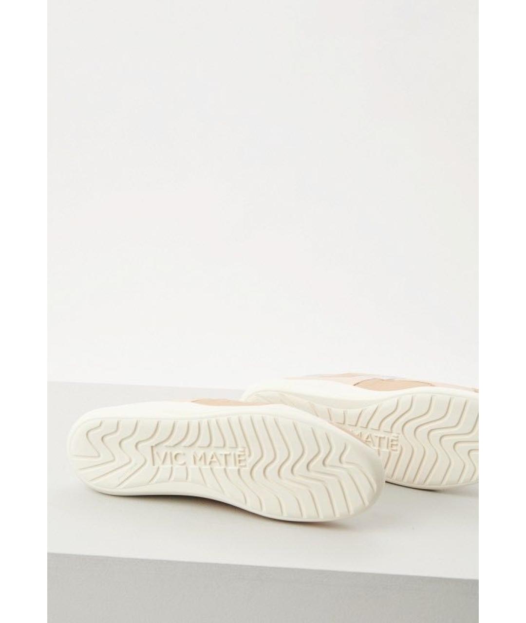 VIC MATIE Розовые кожаные кеды, фото 4