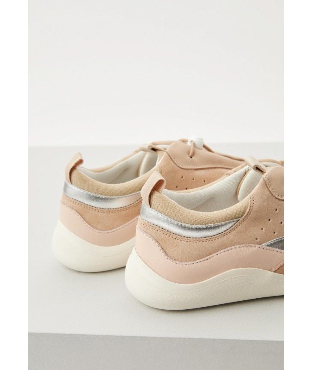 VIC MATIE Розовые кожаные кеды, фото 3