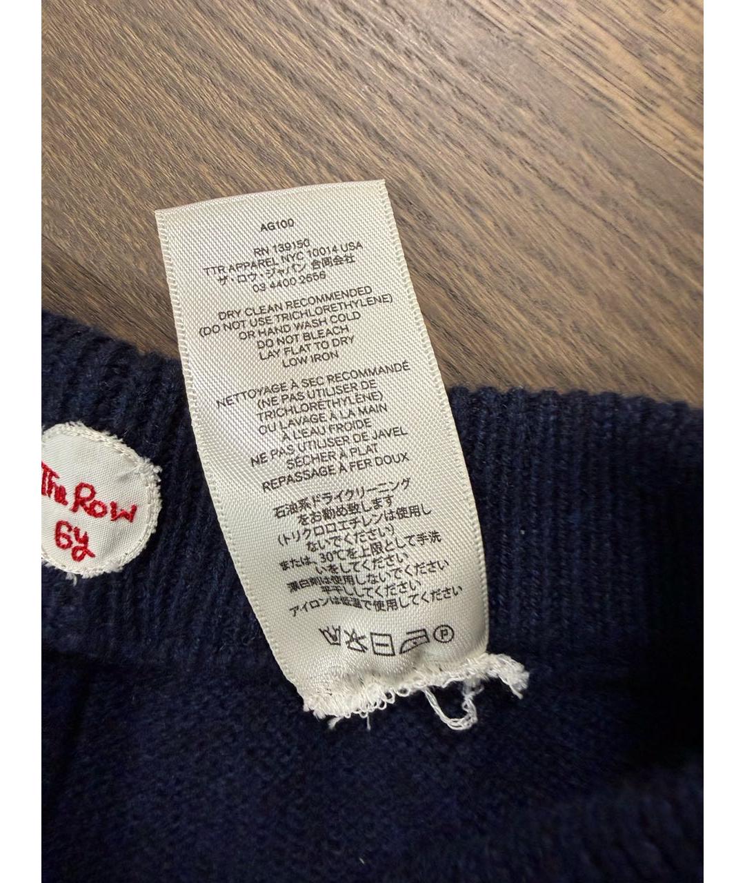 THE ROW Темно-синие кашемировые брюки и шорты, фото 2