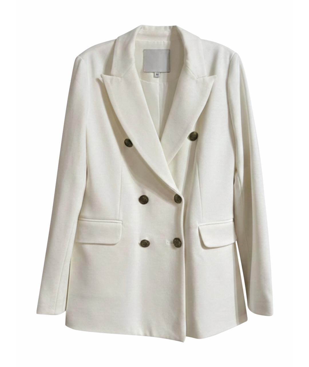 MAX MARA Белый вискозный жакет/пиджак, фото 1