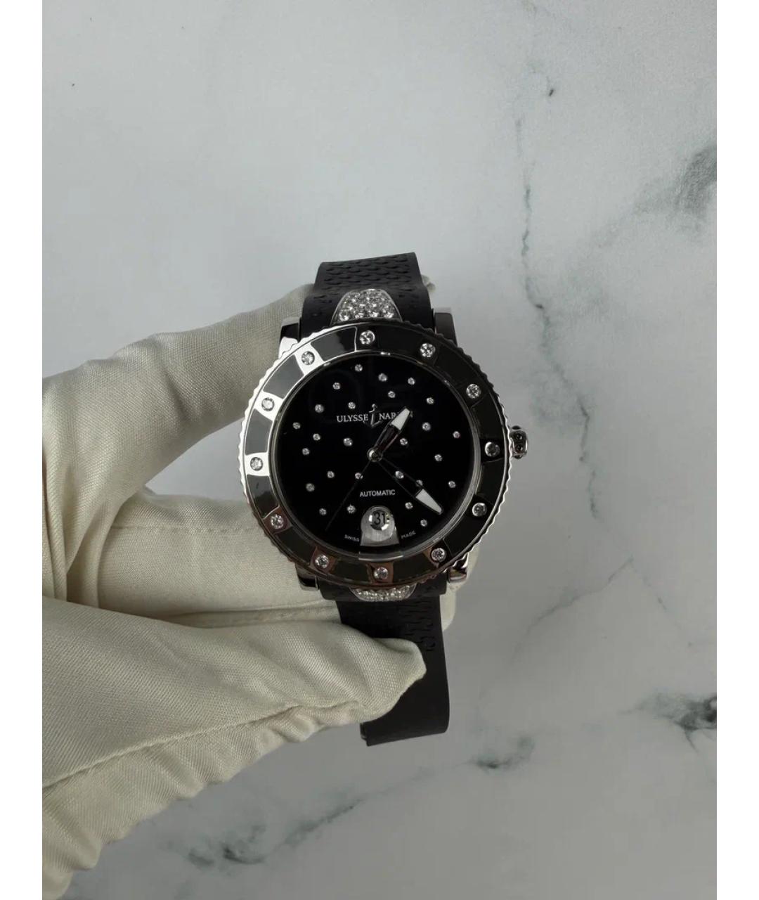 Ulysse Nardin Черные металлические часы, фото 2