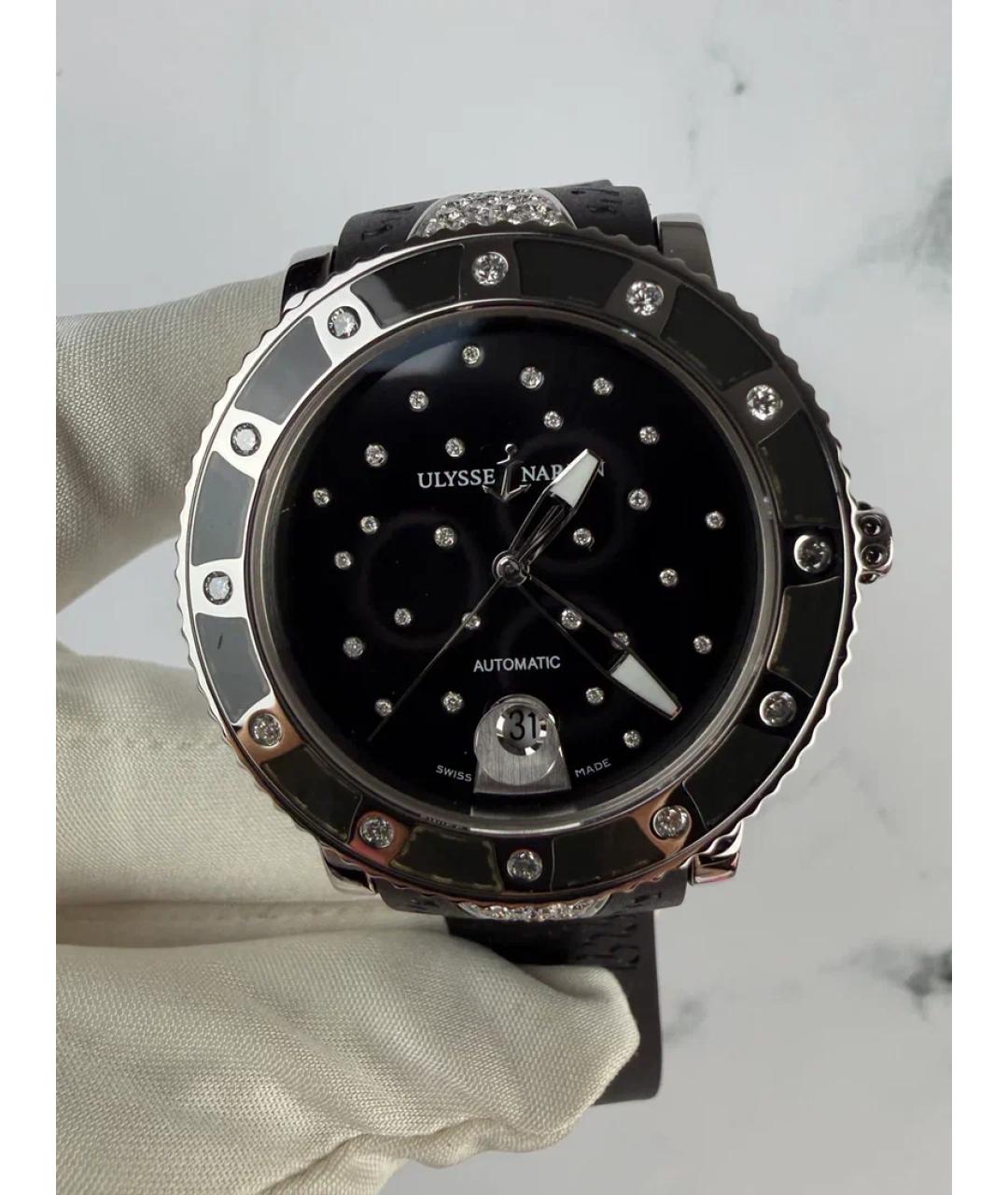 Ulysse Nardin Черные металлические часы, фото 3