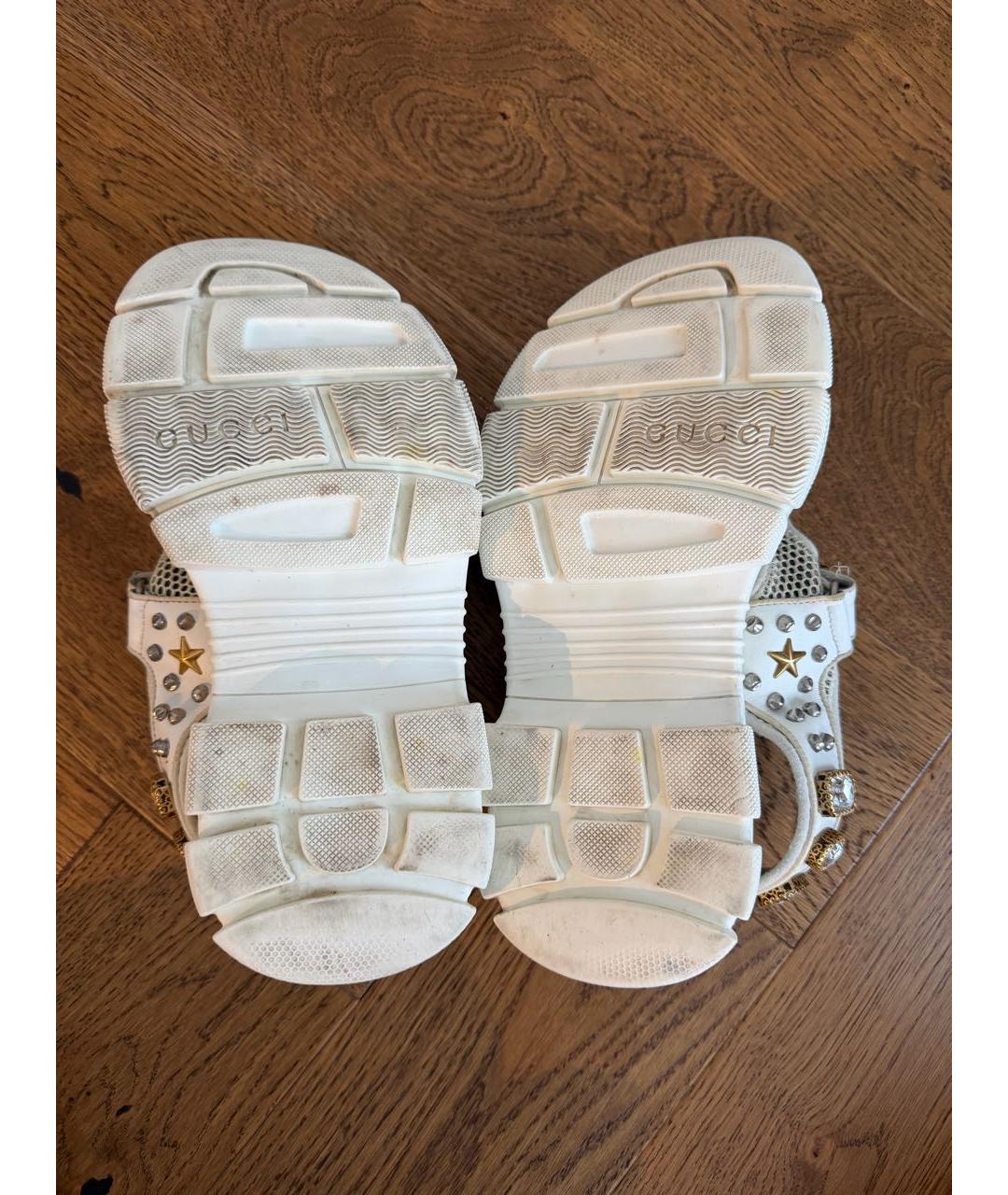 GUCCI Белые резиновые сандалии, фото 5