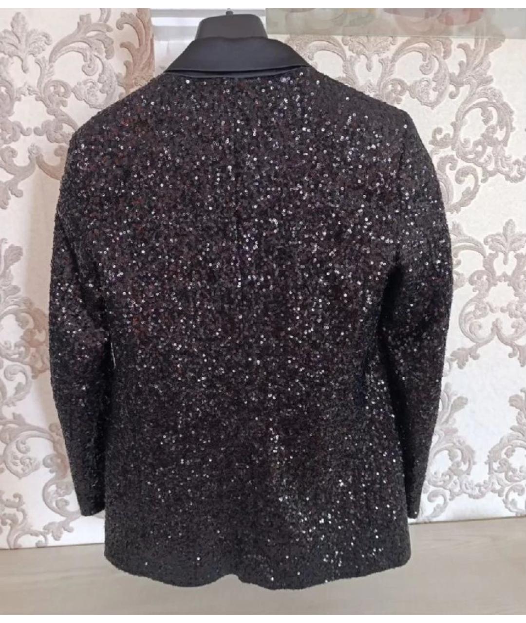 PINKO Черный полиэстеровый жакет/пиджак, фото 2