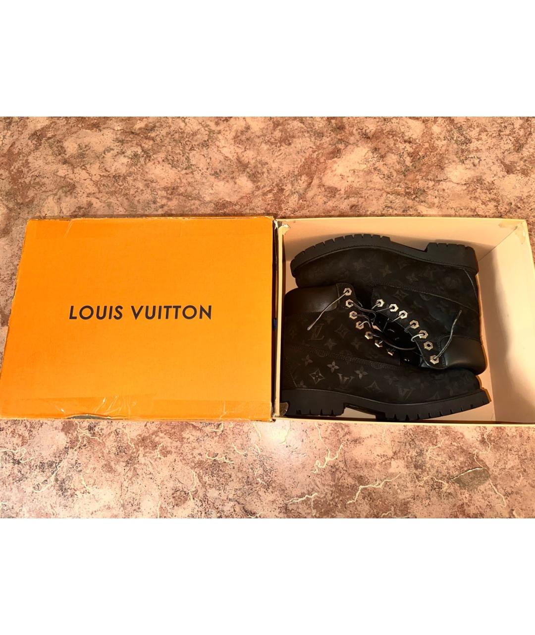 TIMBERLAND Черные нубуковые высокие ботинки, фото 4