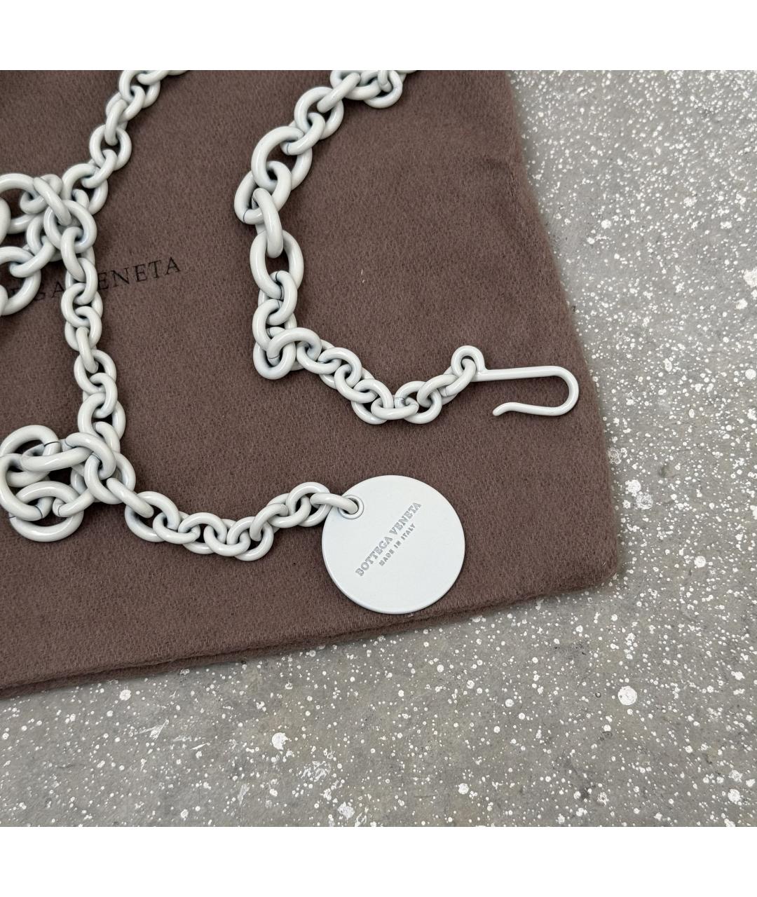 BOTTEGA VENETA Серебрянный ремень, фото 4