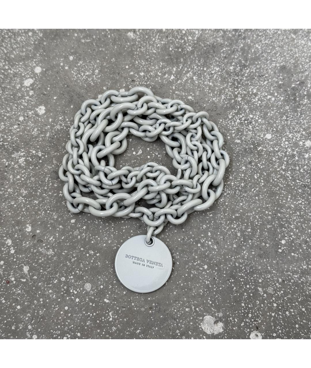 BOTTEGA VENETA Серебрянный ремень, фото 3