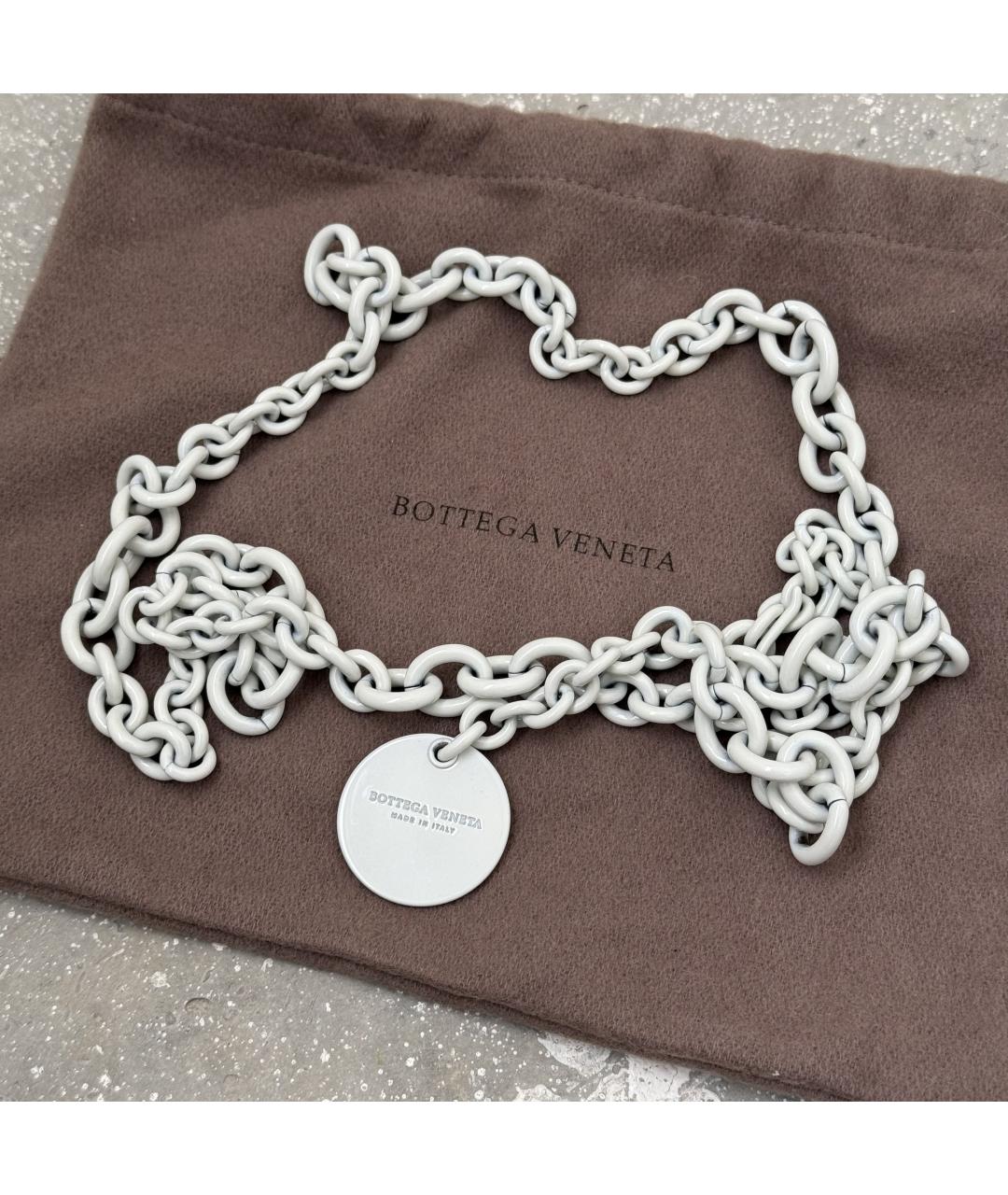 BOTTEGA VENETA Серебрянный ремень, фото 5