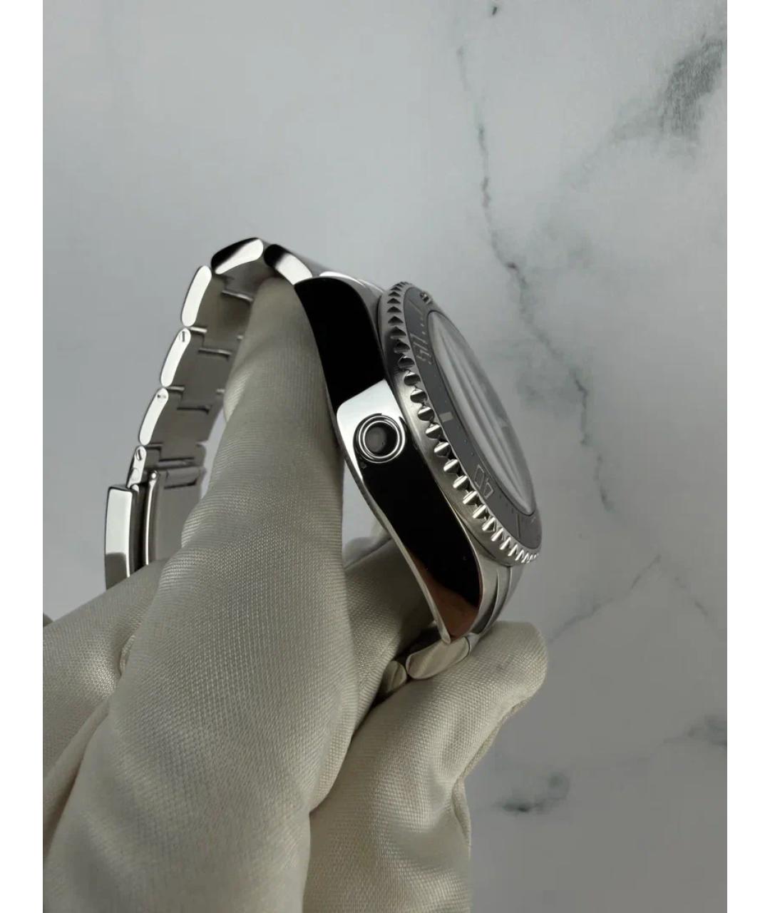 ROLEX Черные металлические часы, фото 5