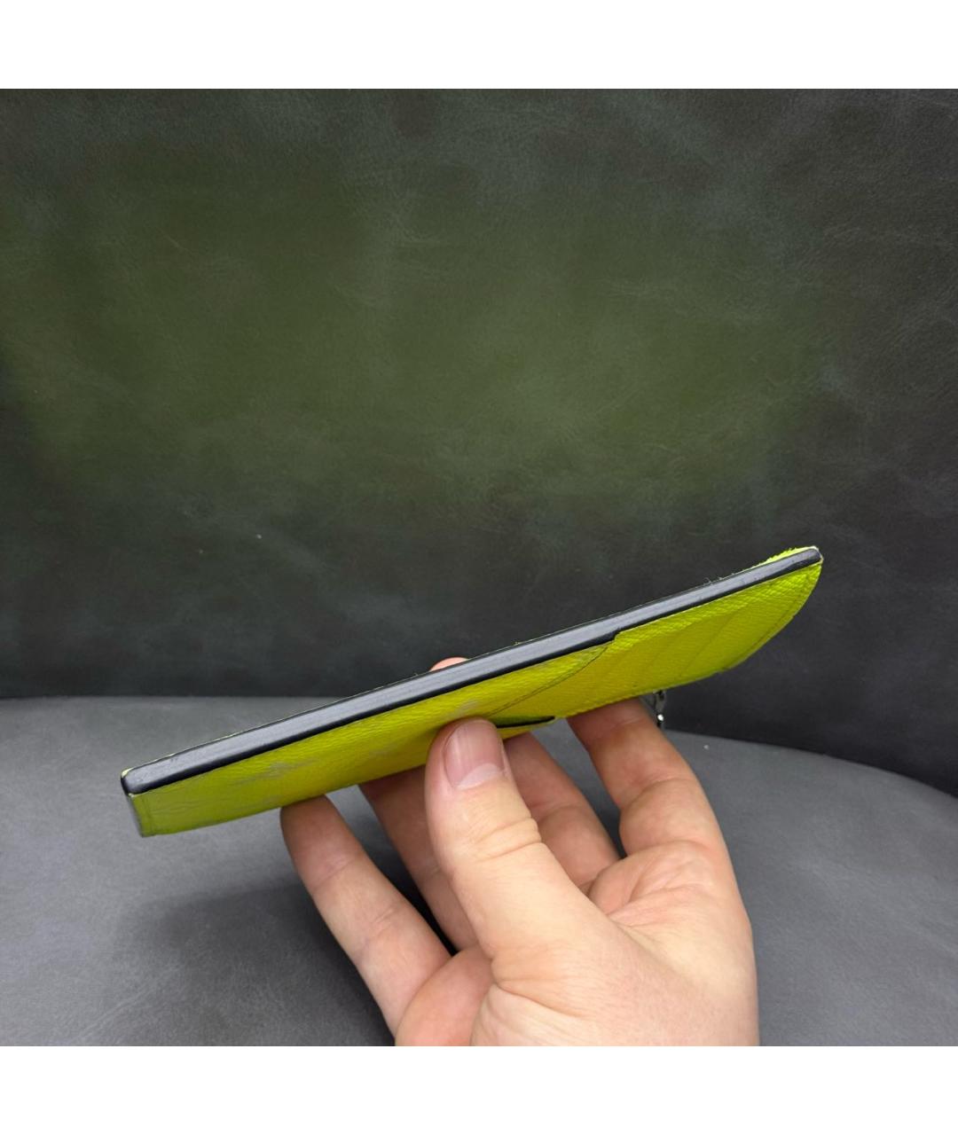 LOUIS VUITTON Салатовый кардхолдер, фото 5