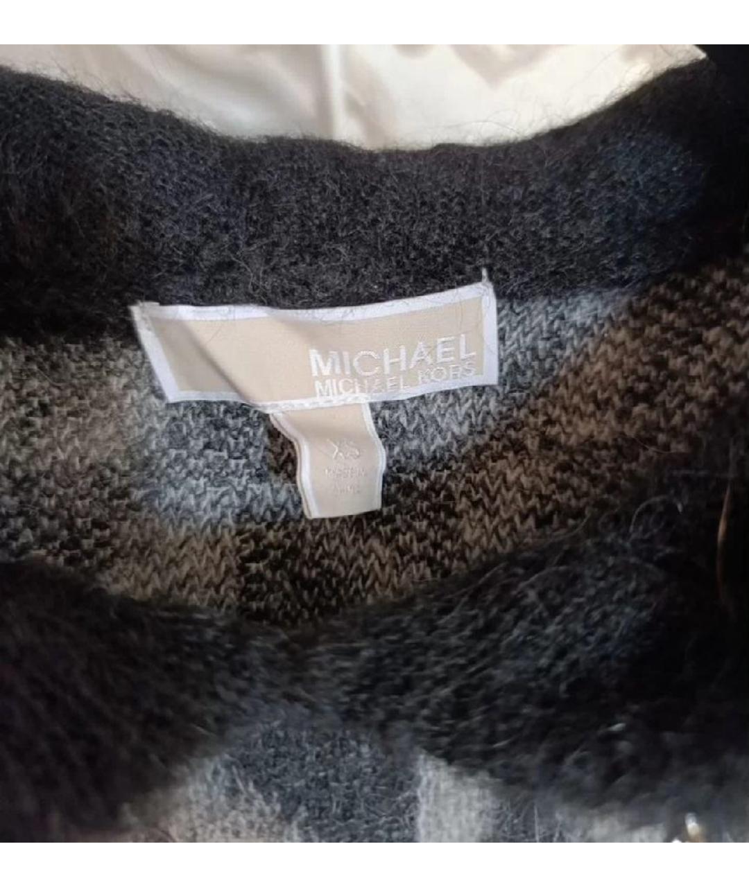 MICHAEL KORS Черное шерстяное повседневное платье, фото 3