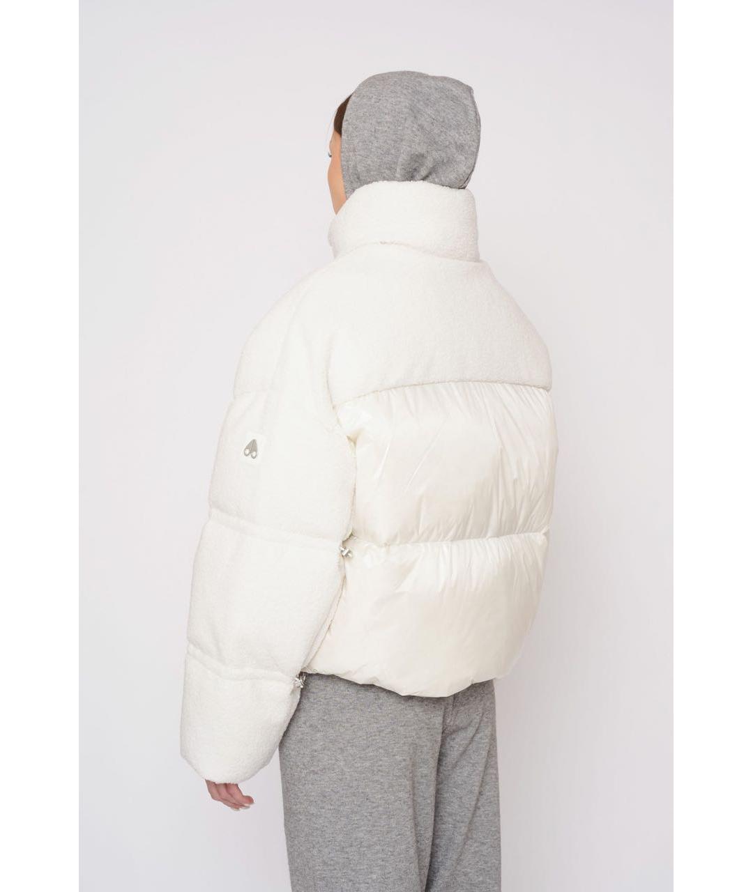 MOOSE KNUCKLES Белая полиэстеровая куртка, фото 2