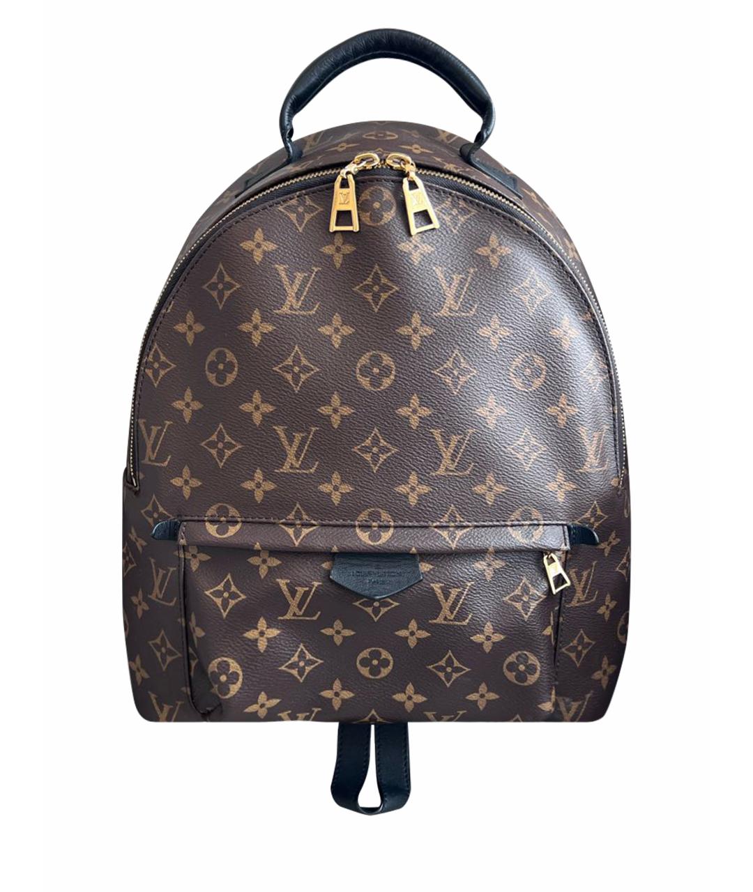 LOUIS VUITTON Коричневый кожаный рюкзак, фото 1