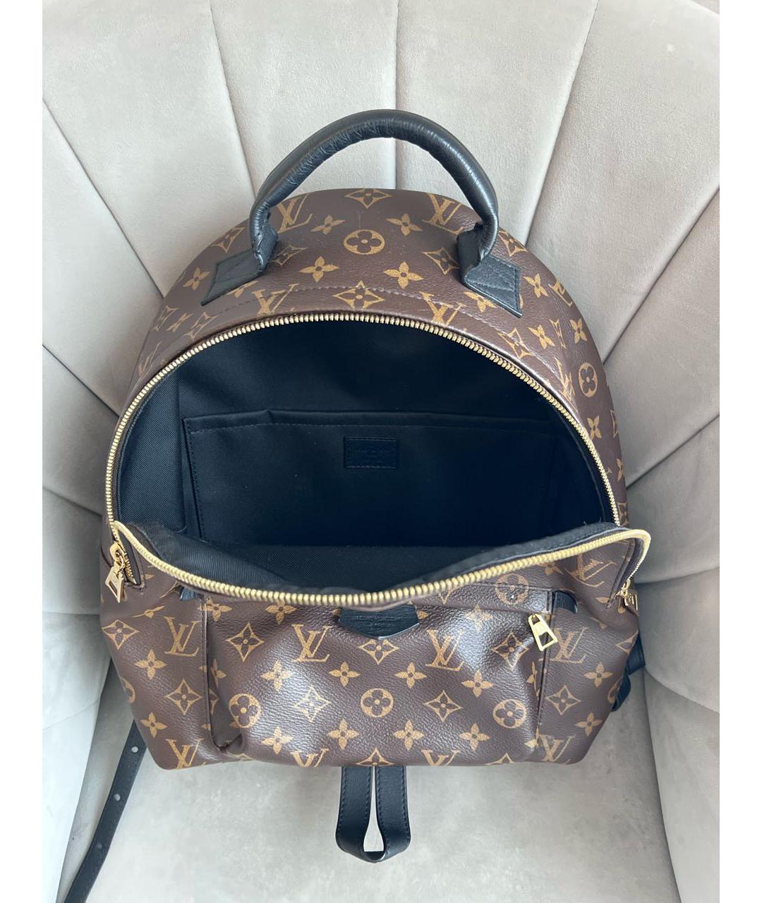 LOUIS VUITTON Коричневый кожаный рюкзак, фото 8