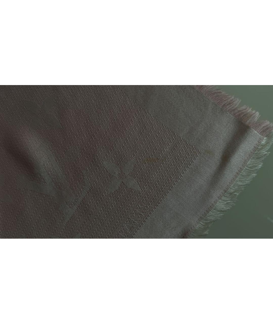 LOUIS VUITTON Розовый шелковый платок, фото 4