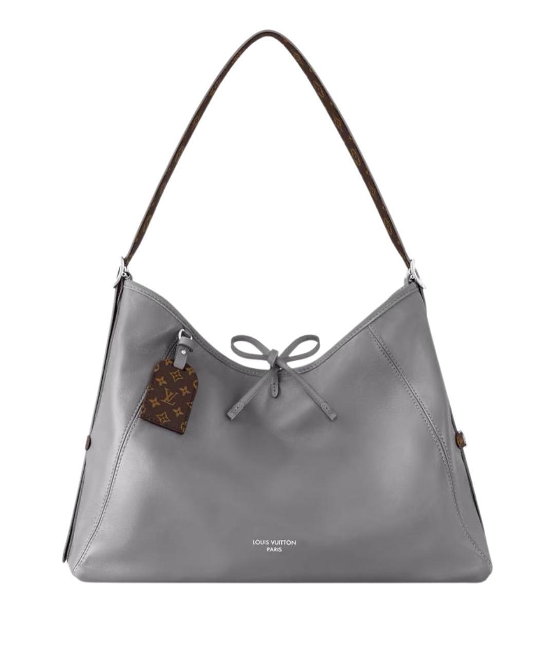 LOUIS VUITTON Серая кожаная сумка тоут, фото 1