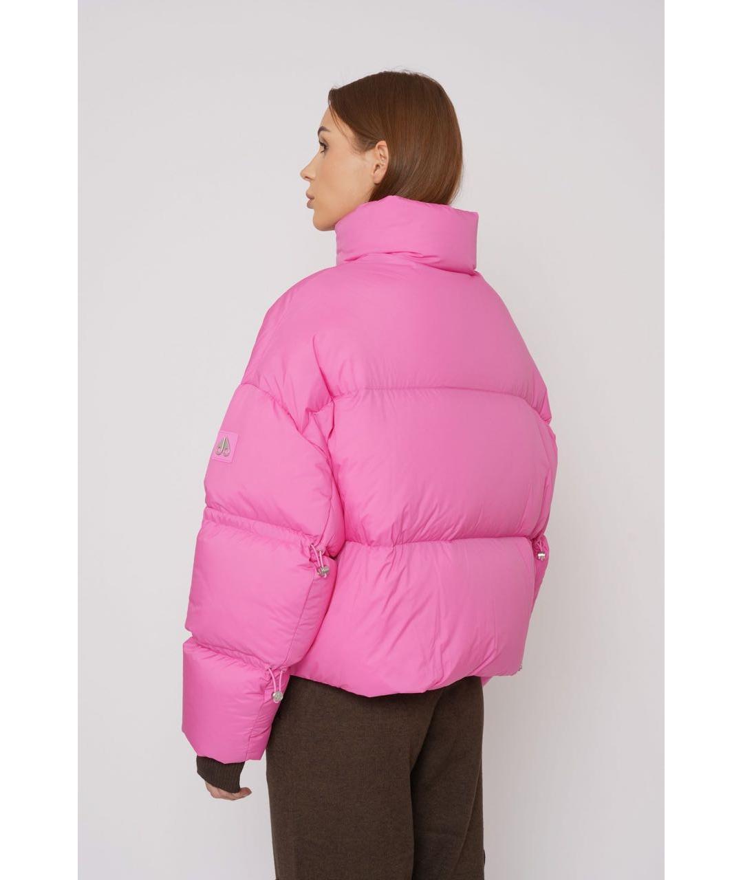 MOOSE KNUCKLES Розовая полиэстеровая куртка, фото 3