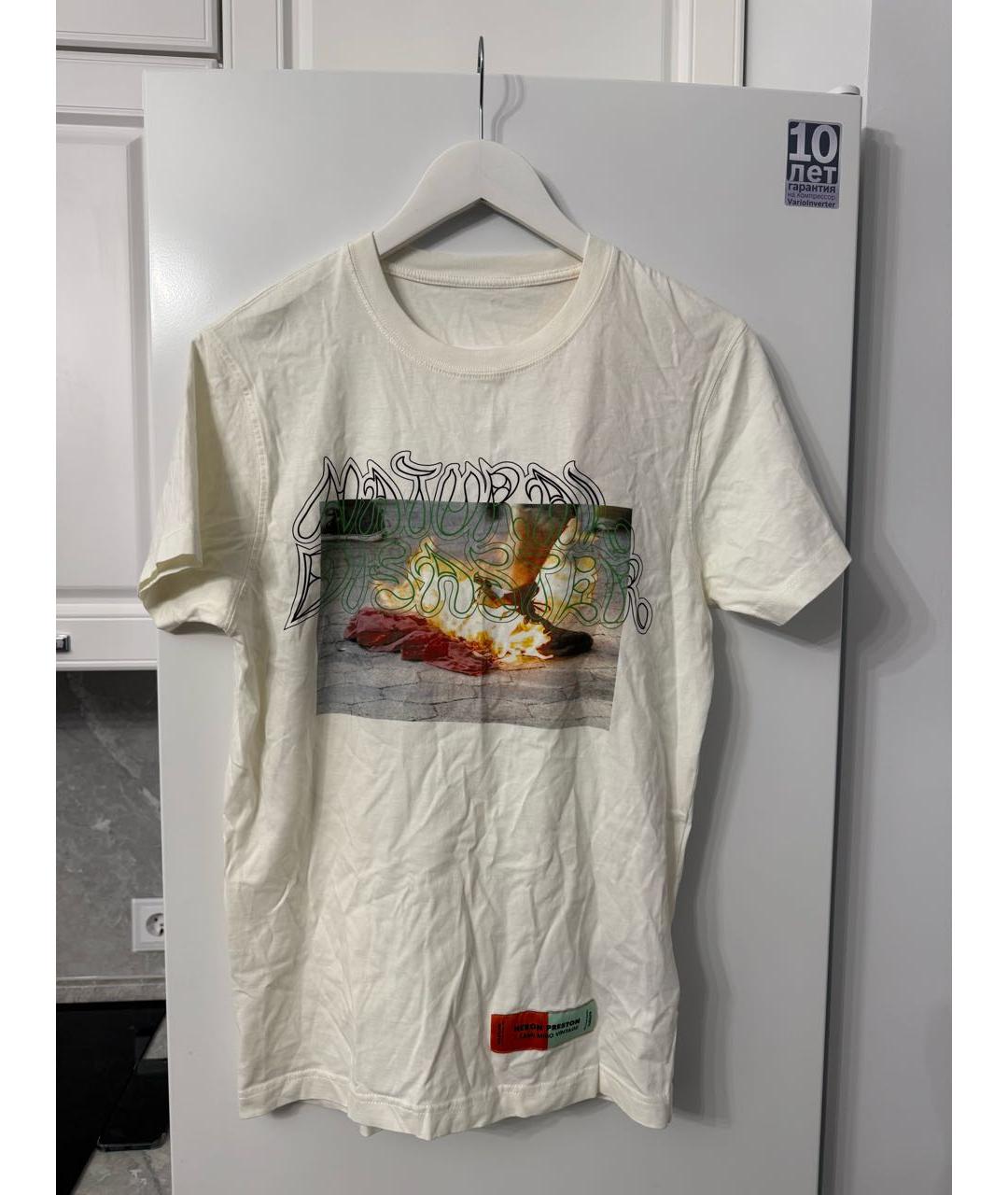 HERON PRESTON Бежевая футболка, фото 2