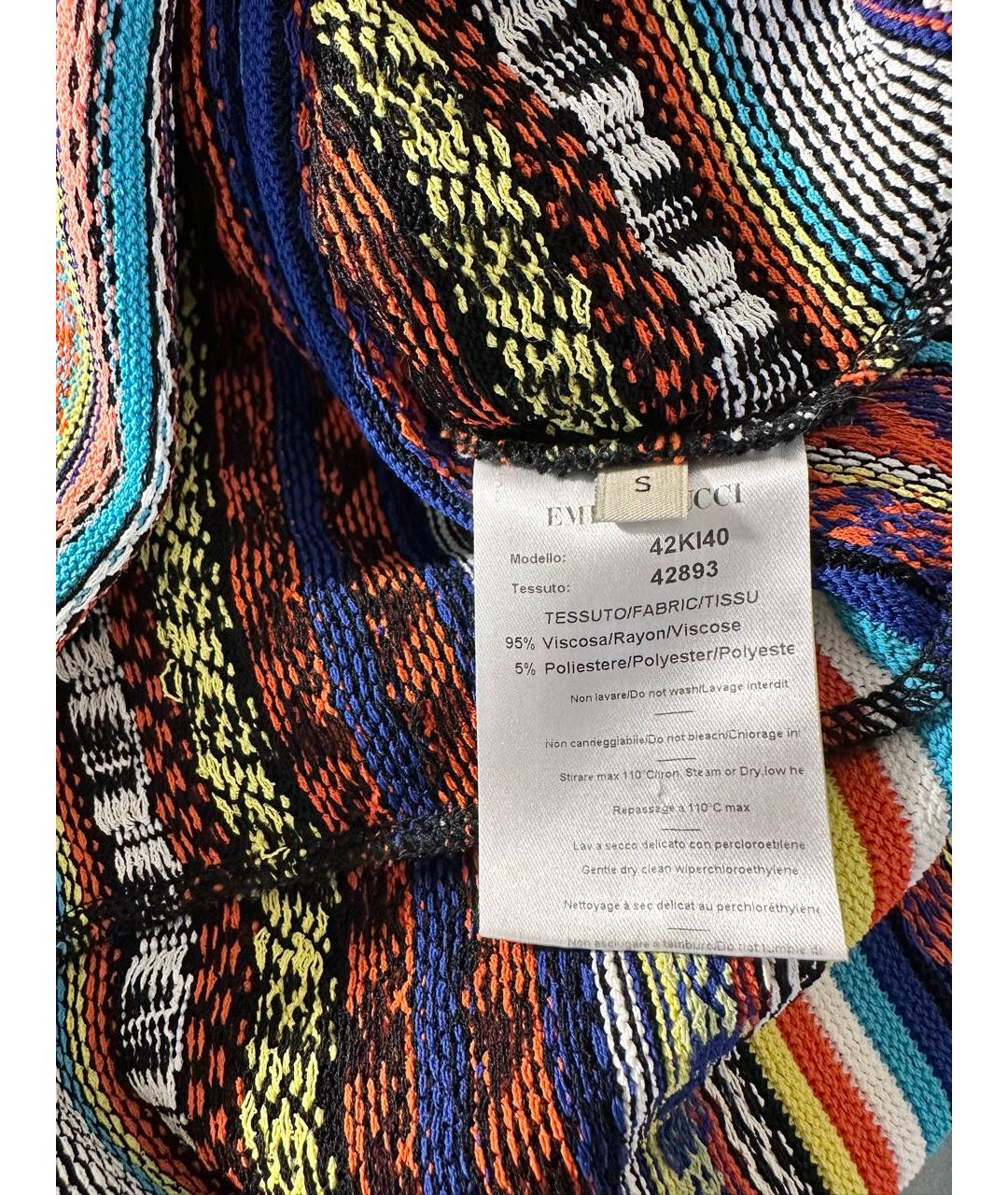 EMILIO PUCCI Мульти вискозное повседневное платье, фото 5