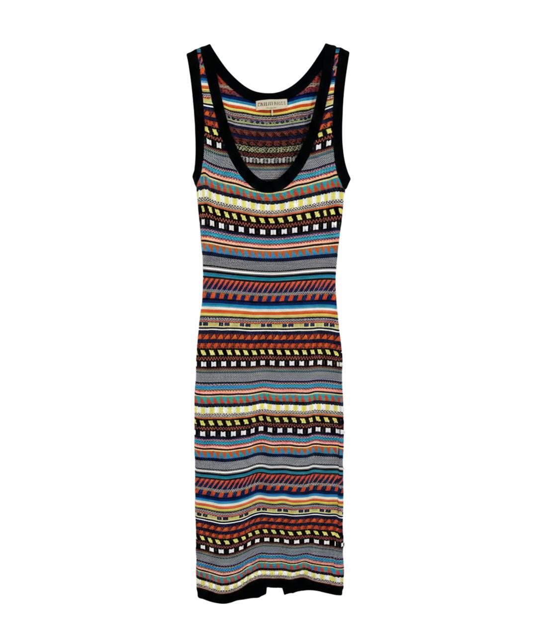 EMILIO PUCCI Мульти вискозное повседневное платье, фото 1