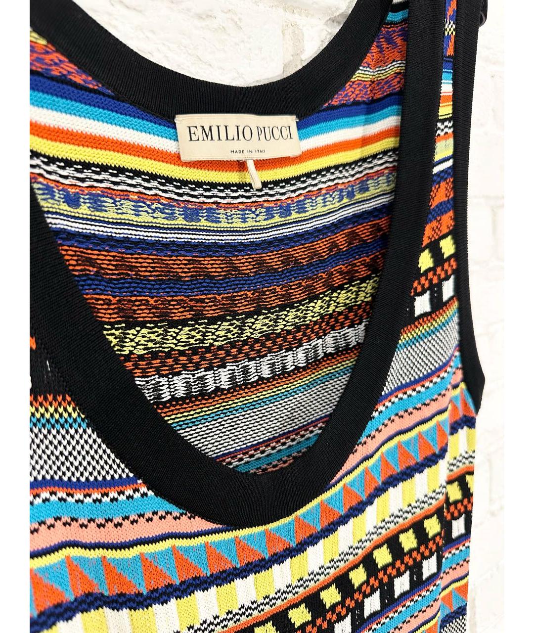 EMILIO PUCCI Мульти вискозное повседневное платье, фото 3