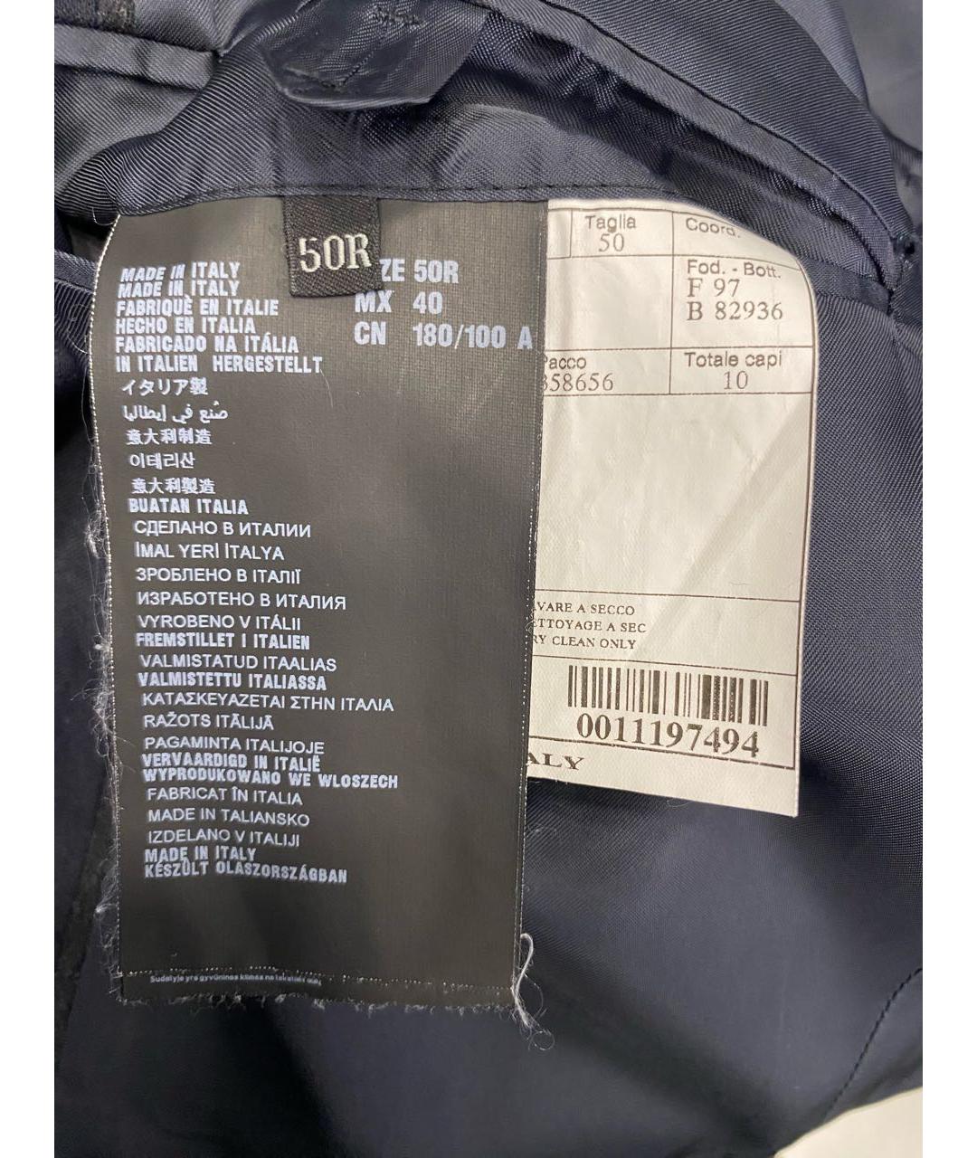 PRADA Темно-синий шерстяной пиджак, фото 6