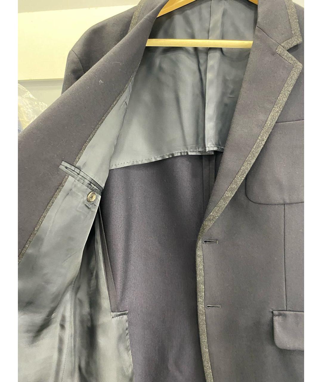 PRADA Темно-синий шерстяной пиджак, фото 2