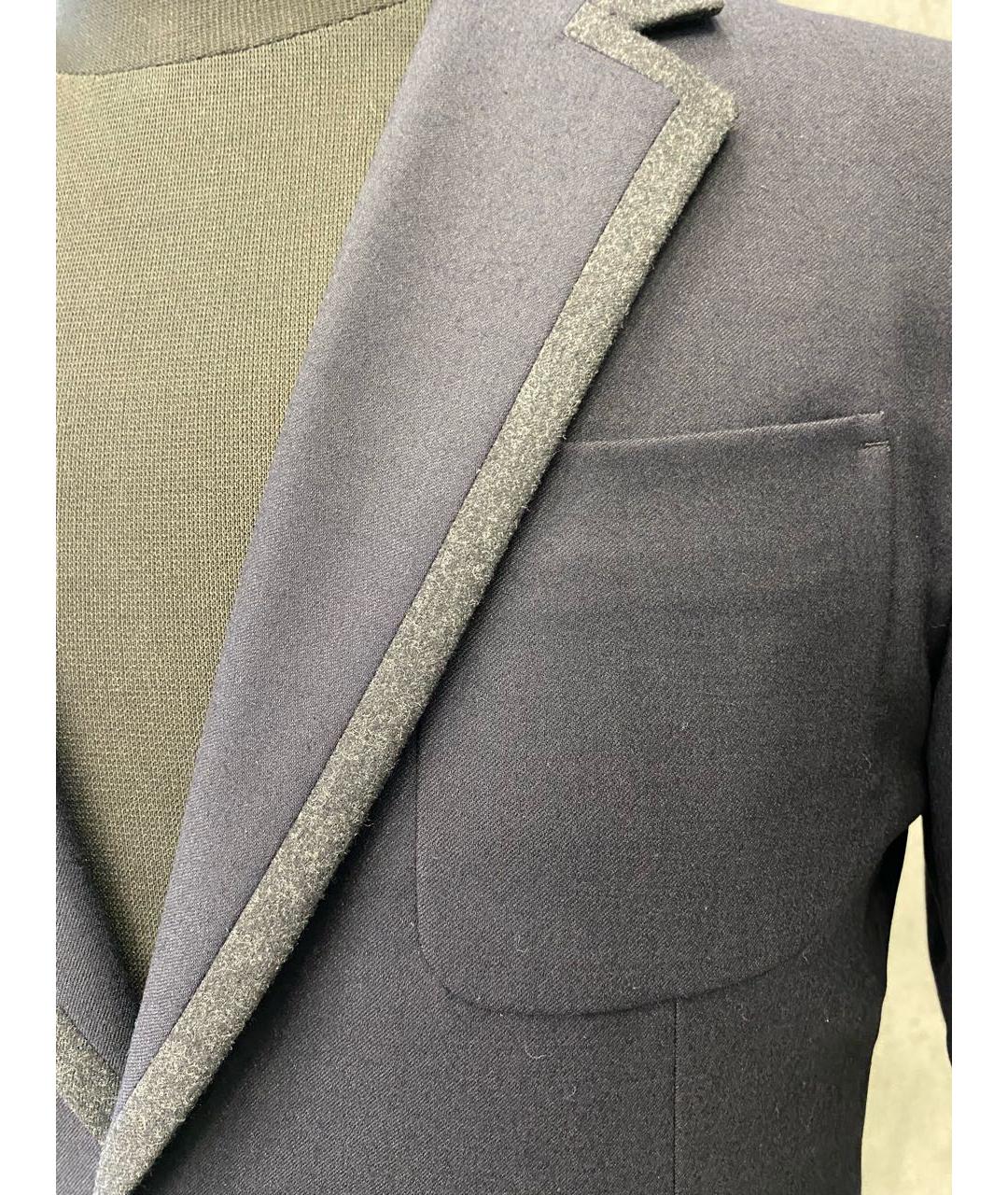 PRADA Темно-синий шерстяной пиджак, фото 3