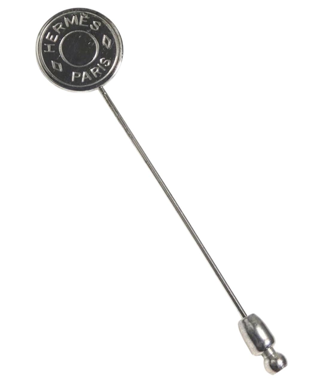 HERMES Серебряная металлическая булавка / брошь, фото 1