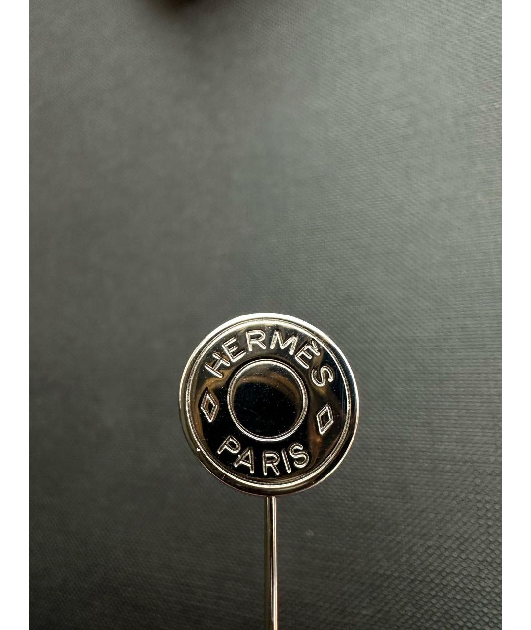HERMES Серебряная металлическая булавка / брошь, фото 4