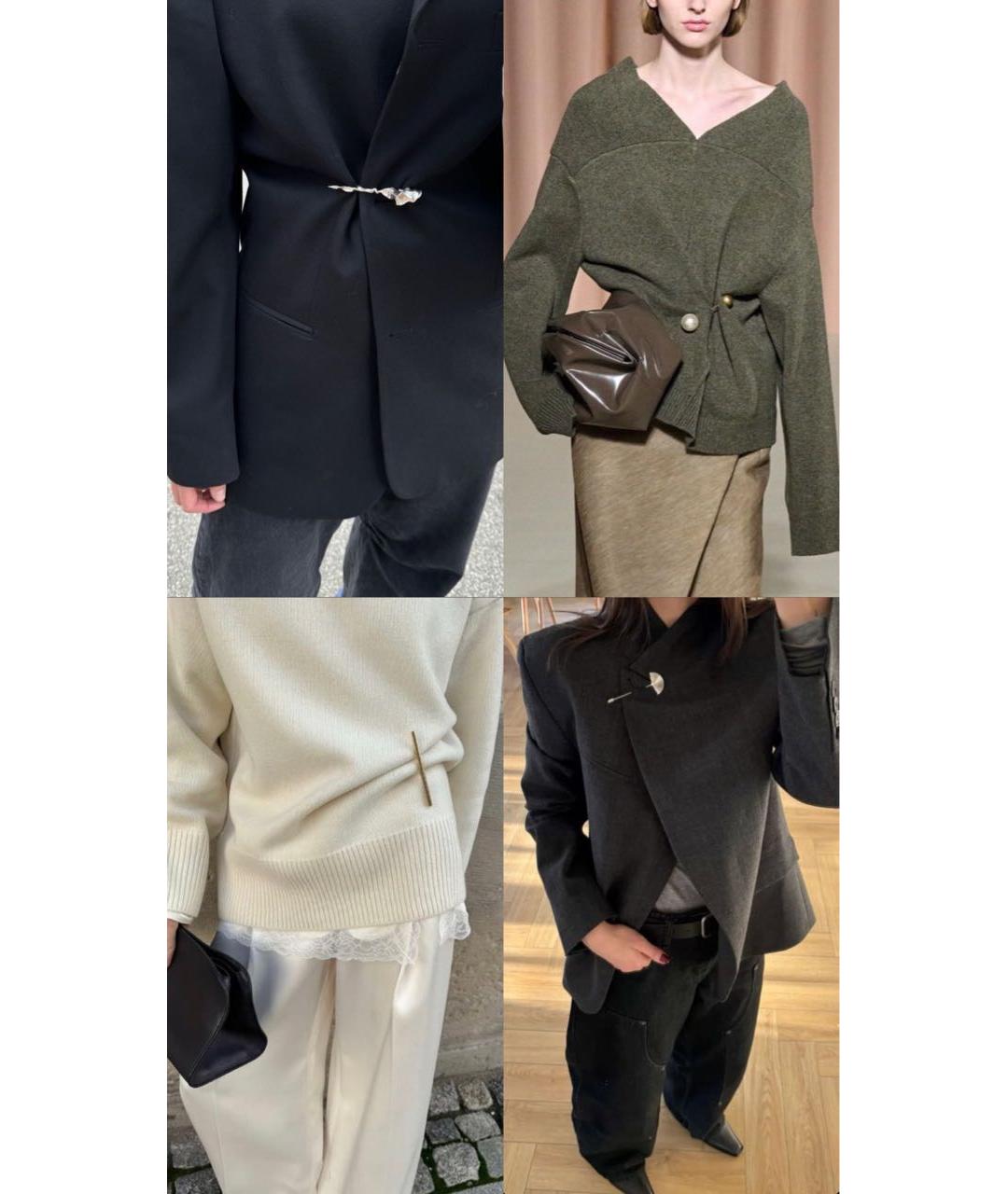 HERMES Серебряная металлическая булавка / брошь, фото 8